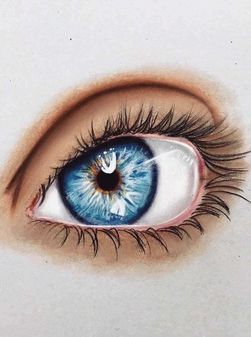 Color Eye Drawing Image