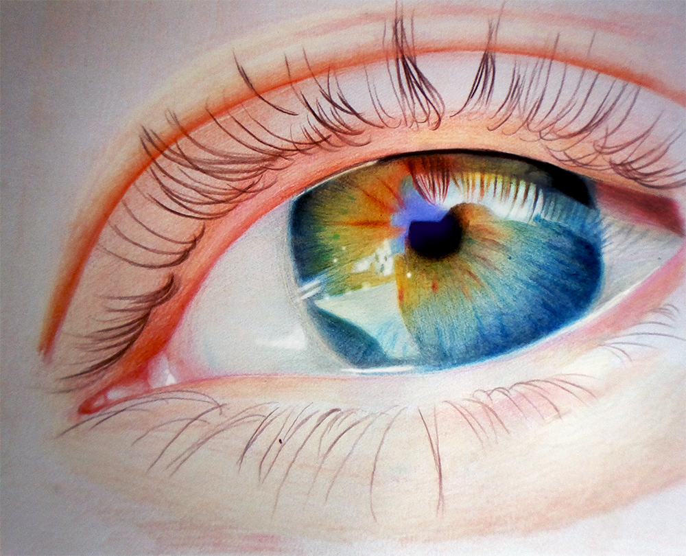 Color Eye Drawing Photos