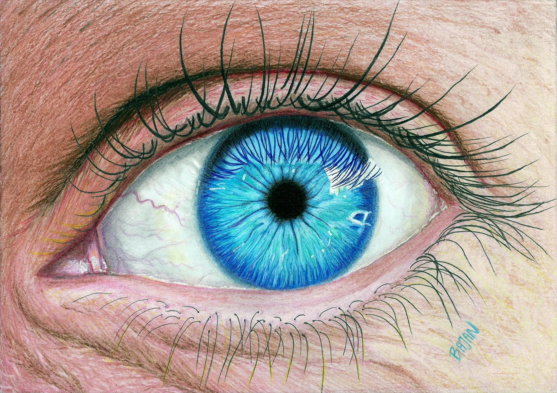 Color Eye Drawing Pictures
