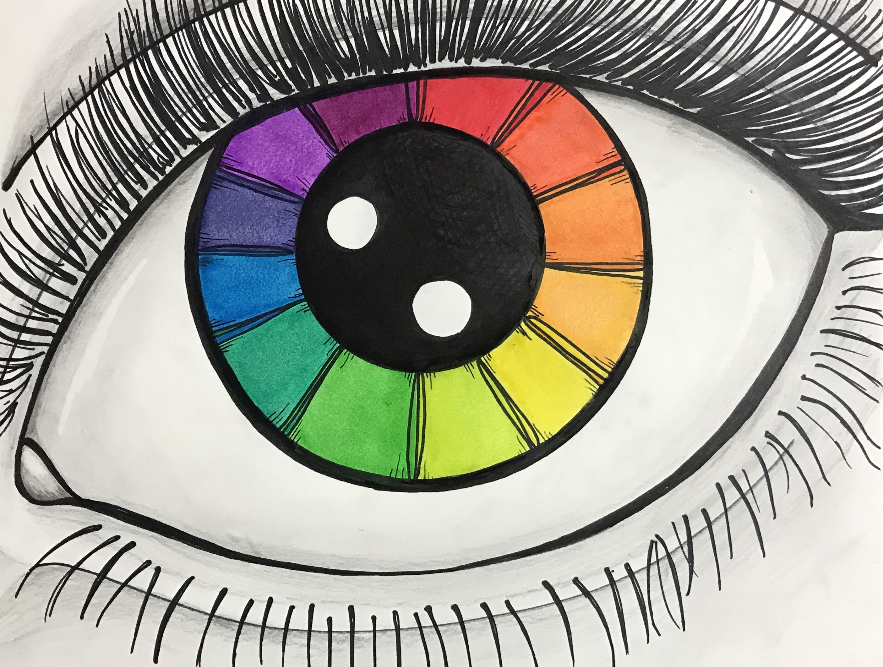 Color Wheel Drawing Realistic