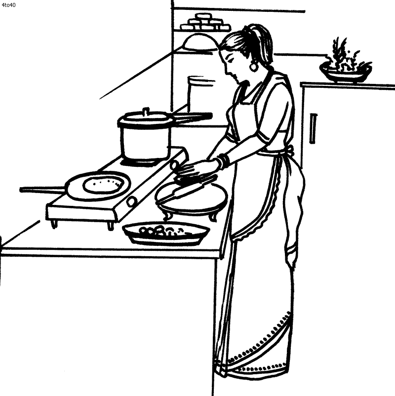 Cooker Drawing Pics