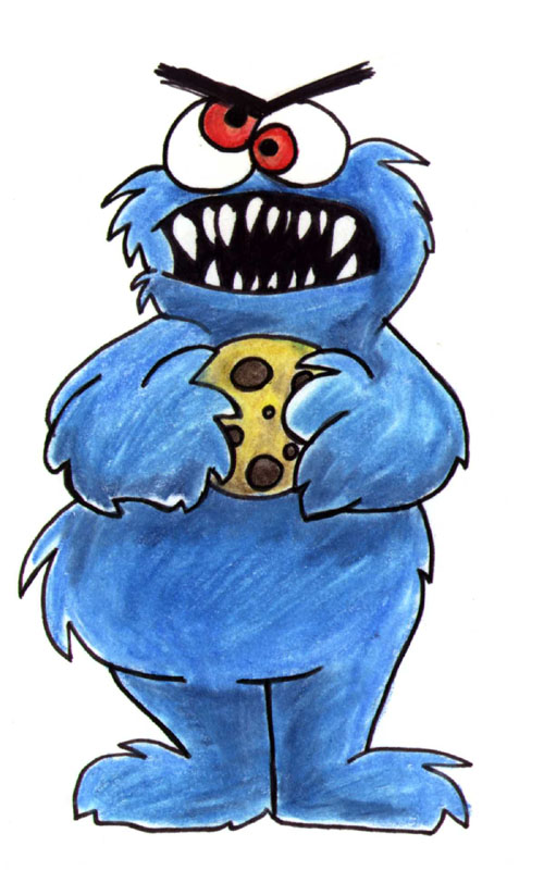 Cookie Monster Drawing