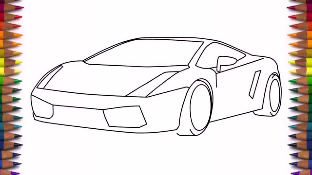 How to draw a cool car Lamborghini Egoista  YouTube