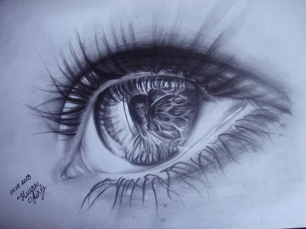 Cool Eyes Drawing High-Quality