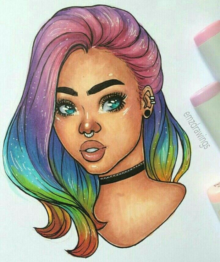 Cool Girl Best Drawing