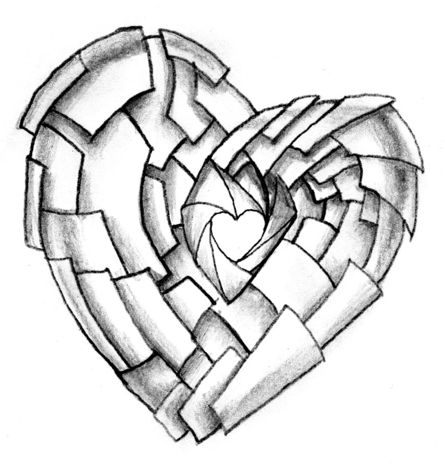Cool Heart Drawing Image