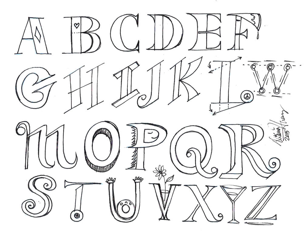Cool Lettering Drawing Images