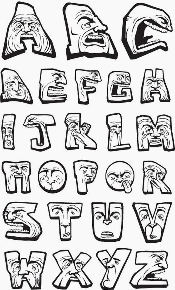 Cool Letters Drawing Art