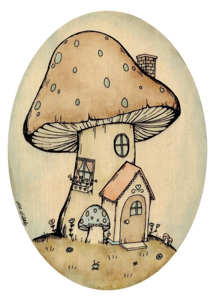Cool Mushroom Drawing Creative Art