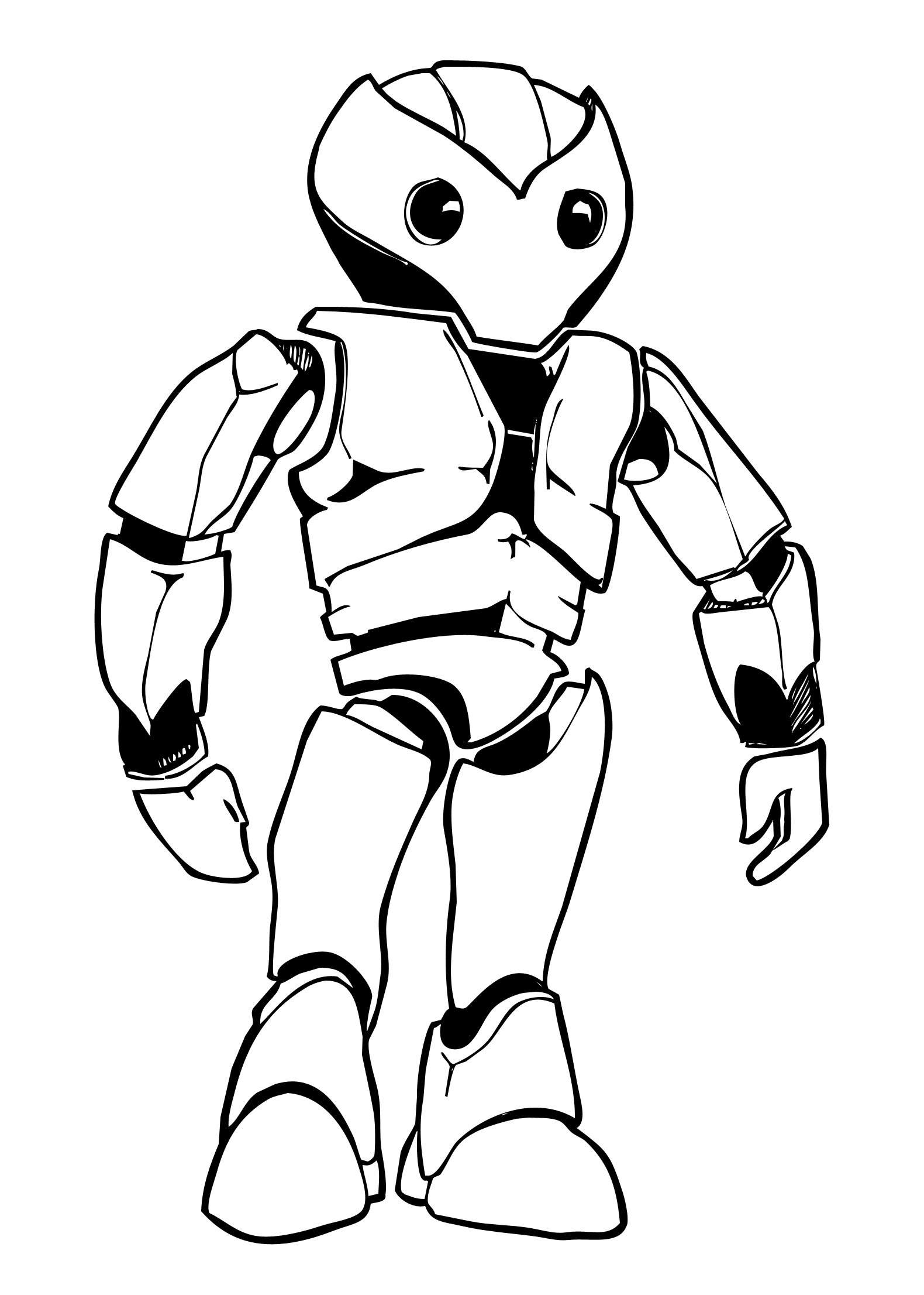 Cool Robot Drawing Sketch