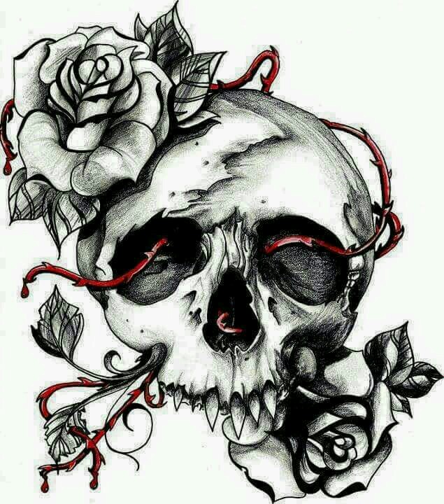 Cool Skull Drawing Pics