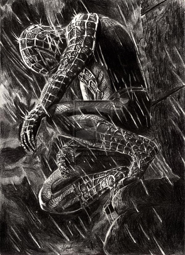 Cool Spider Man Drawing High-Quality
