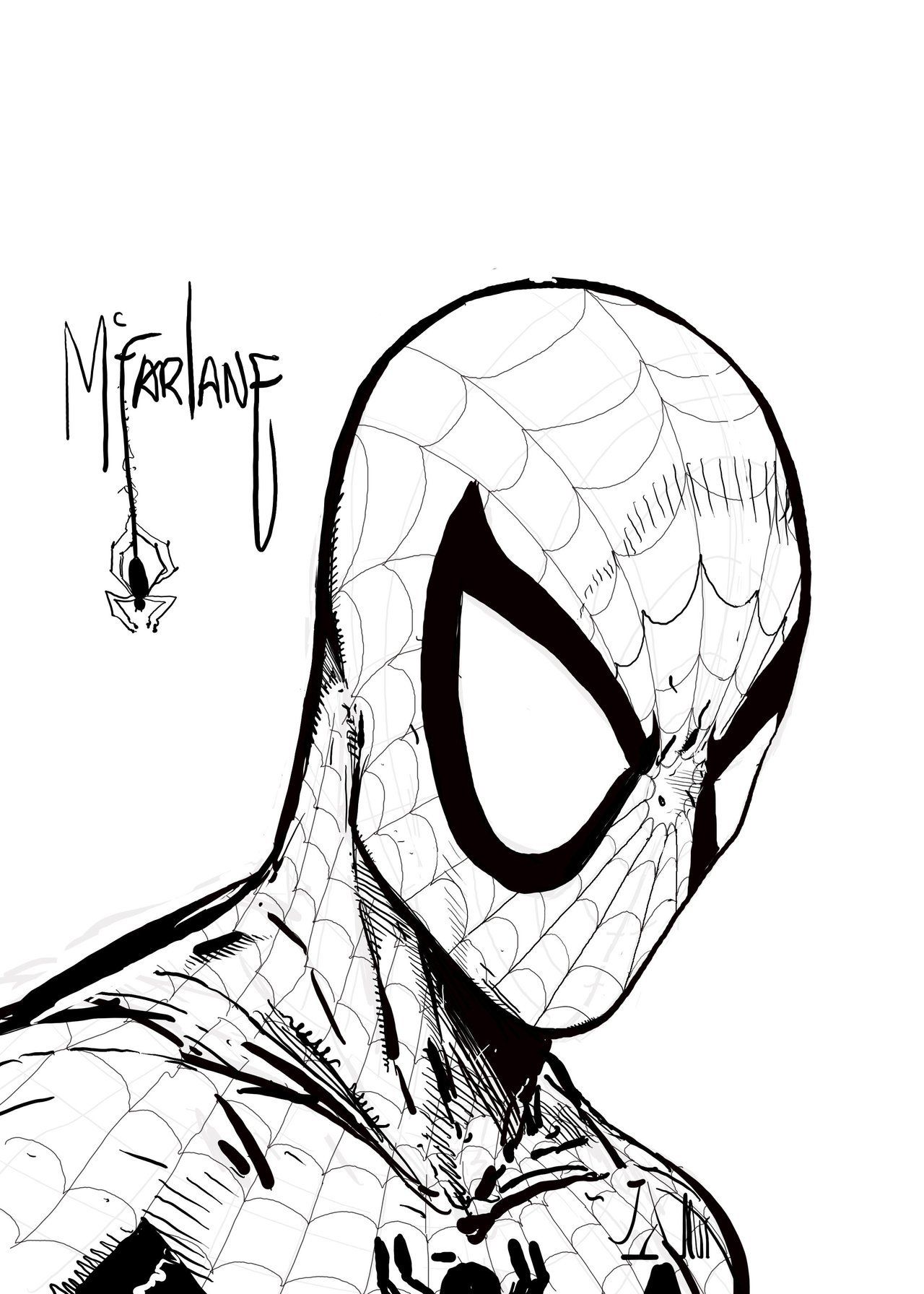Cool Spider Man Drawing Sketch