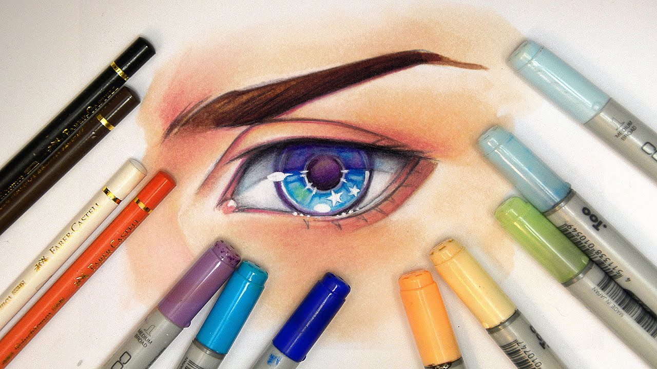 Copic Marker Drawing Beautiful Image