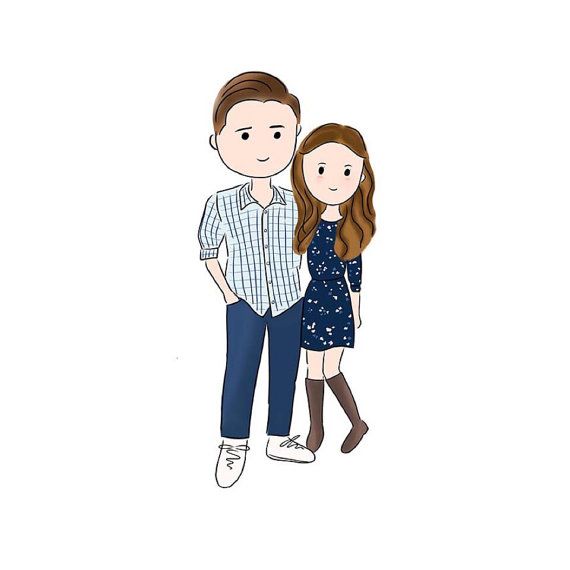Couple Cartoon Best Drawing - Drawing Skill