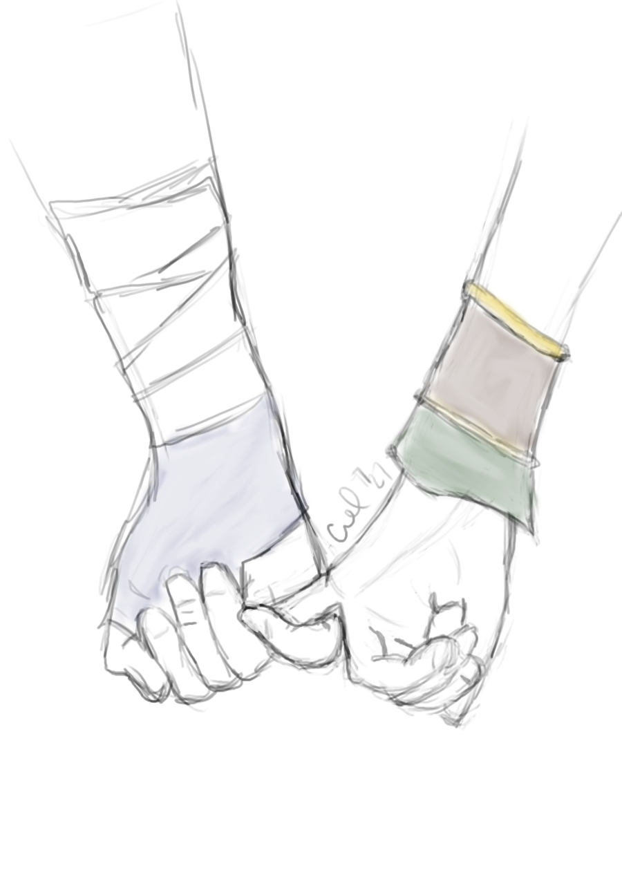 Couples Holding Hands Drawing Beautiful Image