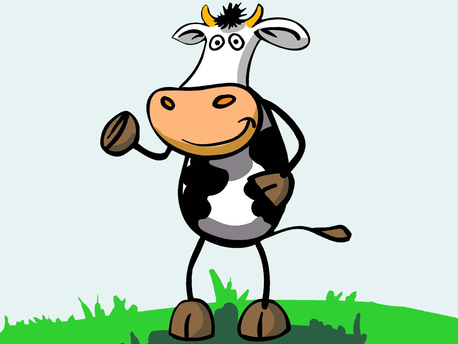 Cow Cartoon Drawing Art