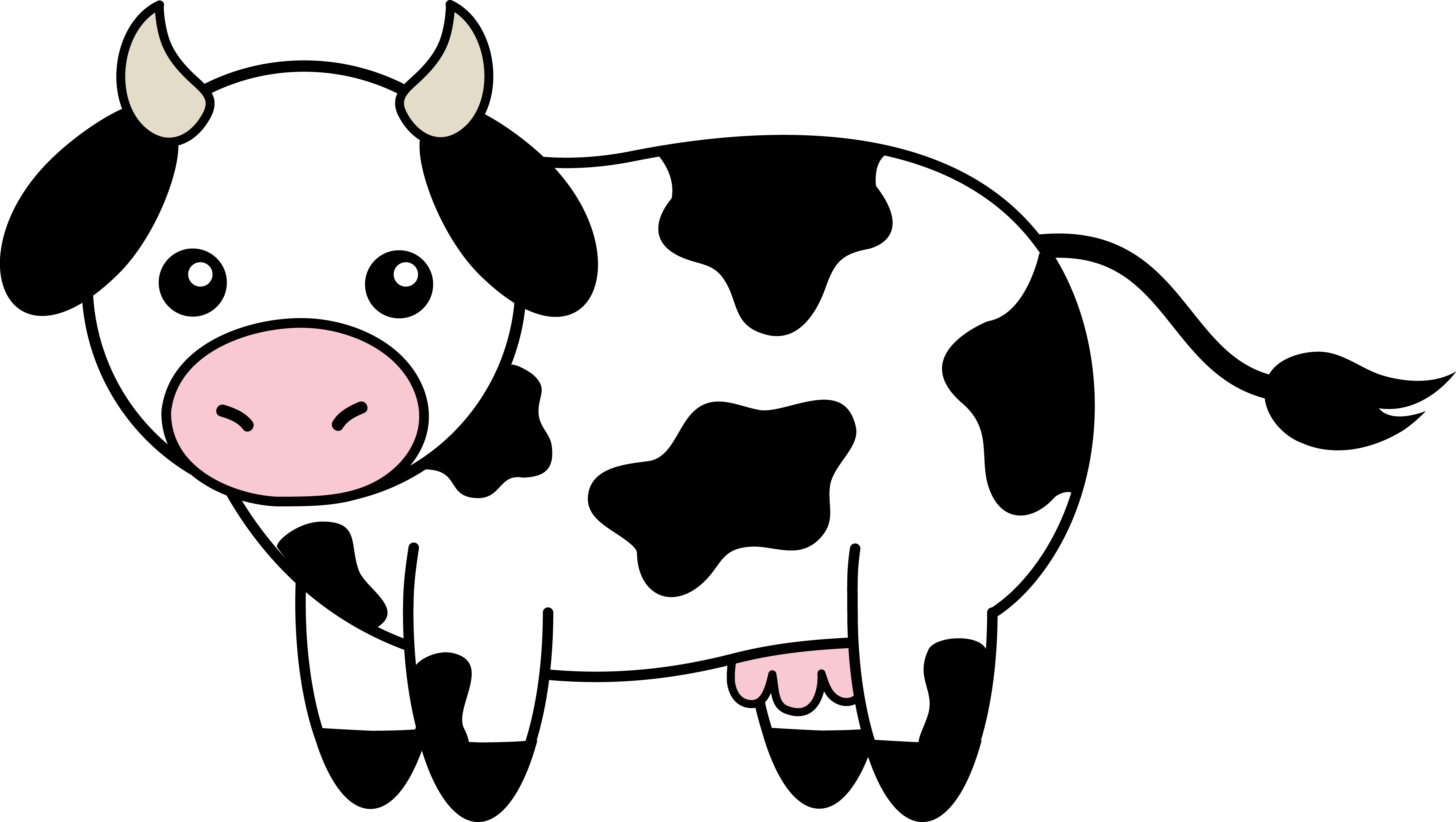 Cow Cartoon Drawing Image