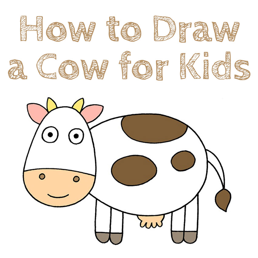 Cow Simple Drawing