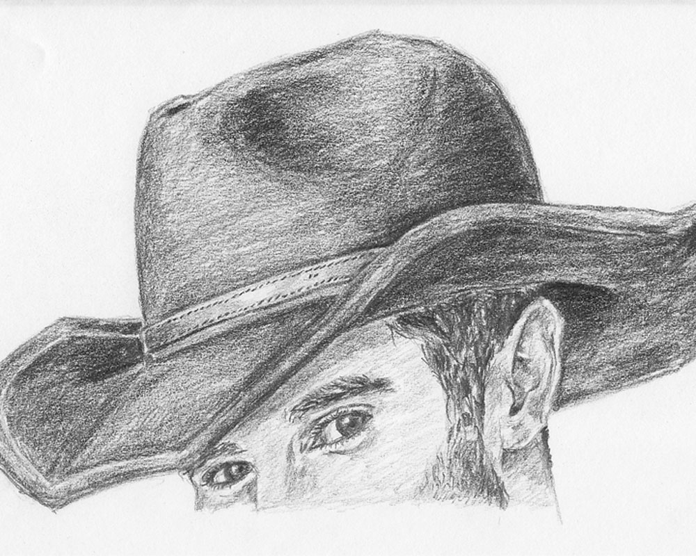 Cowboy Hat Drawing Art