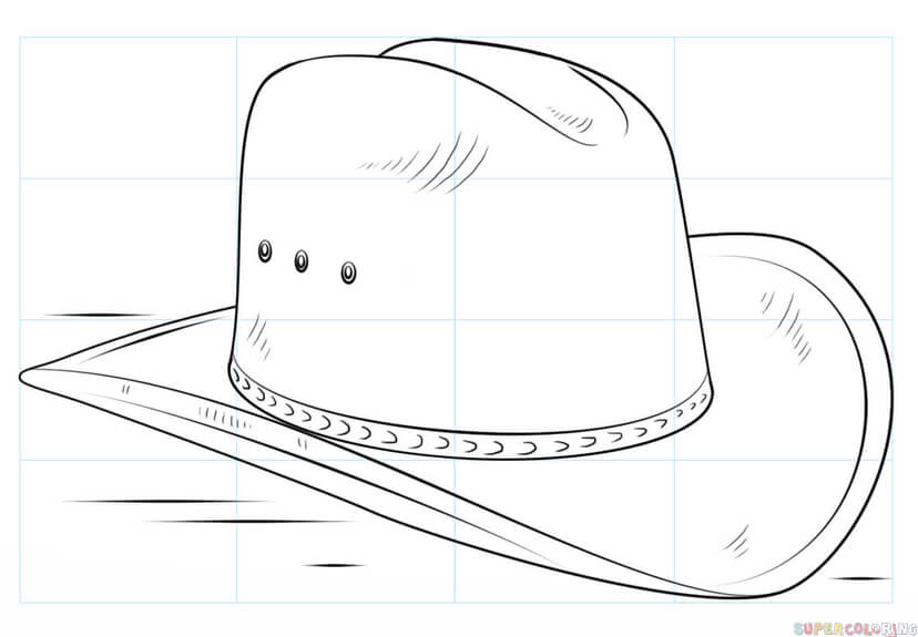 Cowboy Hat Drawing Realistic