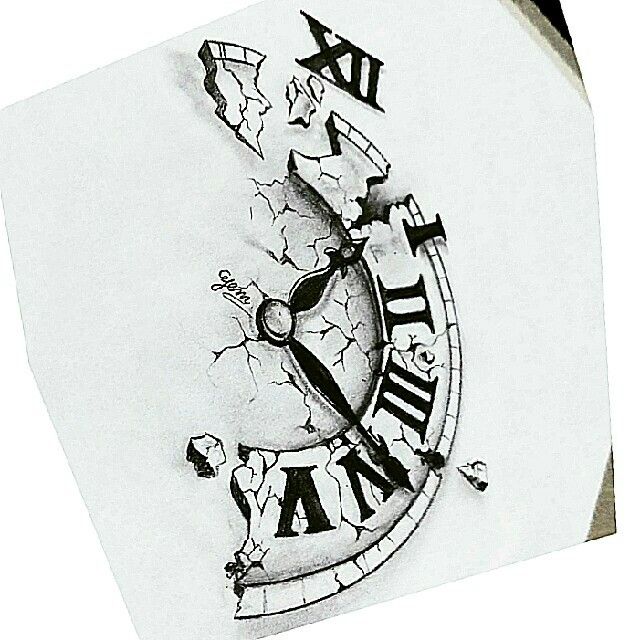 Creative Clock Drawing Art