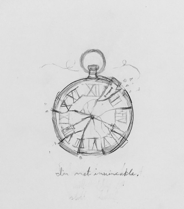 Creative Clock Drawing Image