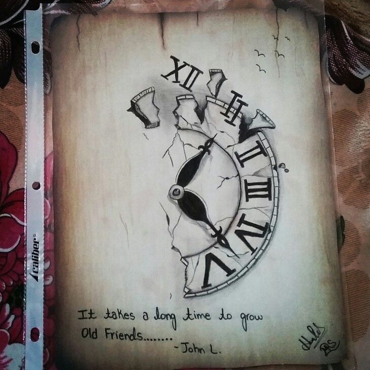 Creative Clock Drawing Pic