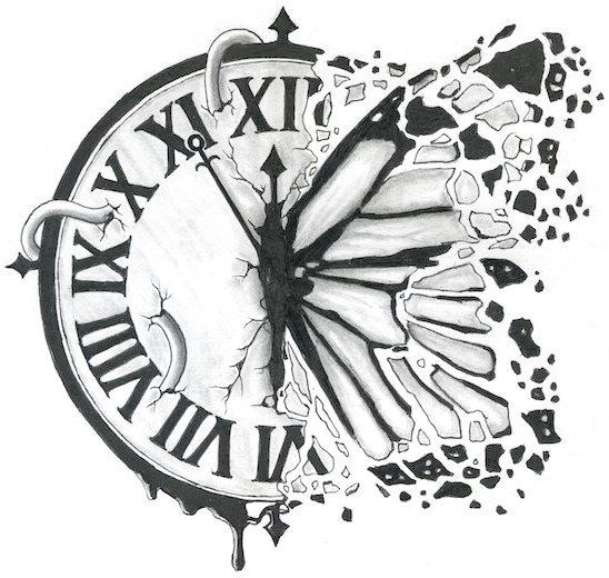 Creative Clock Drawing Sketch