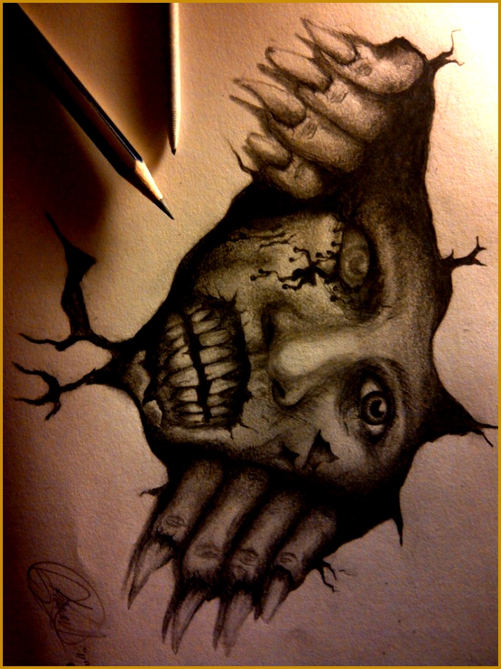 Scary Drawing Ideas 01464 Scary Drawing Ideas Creepy Drawings