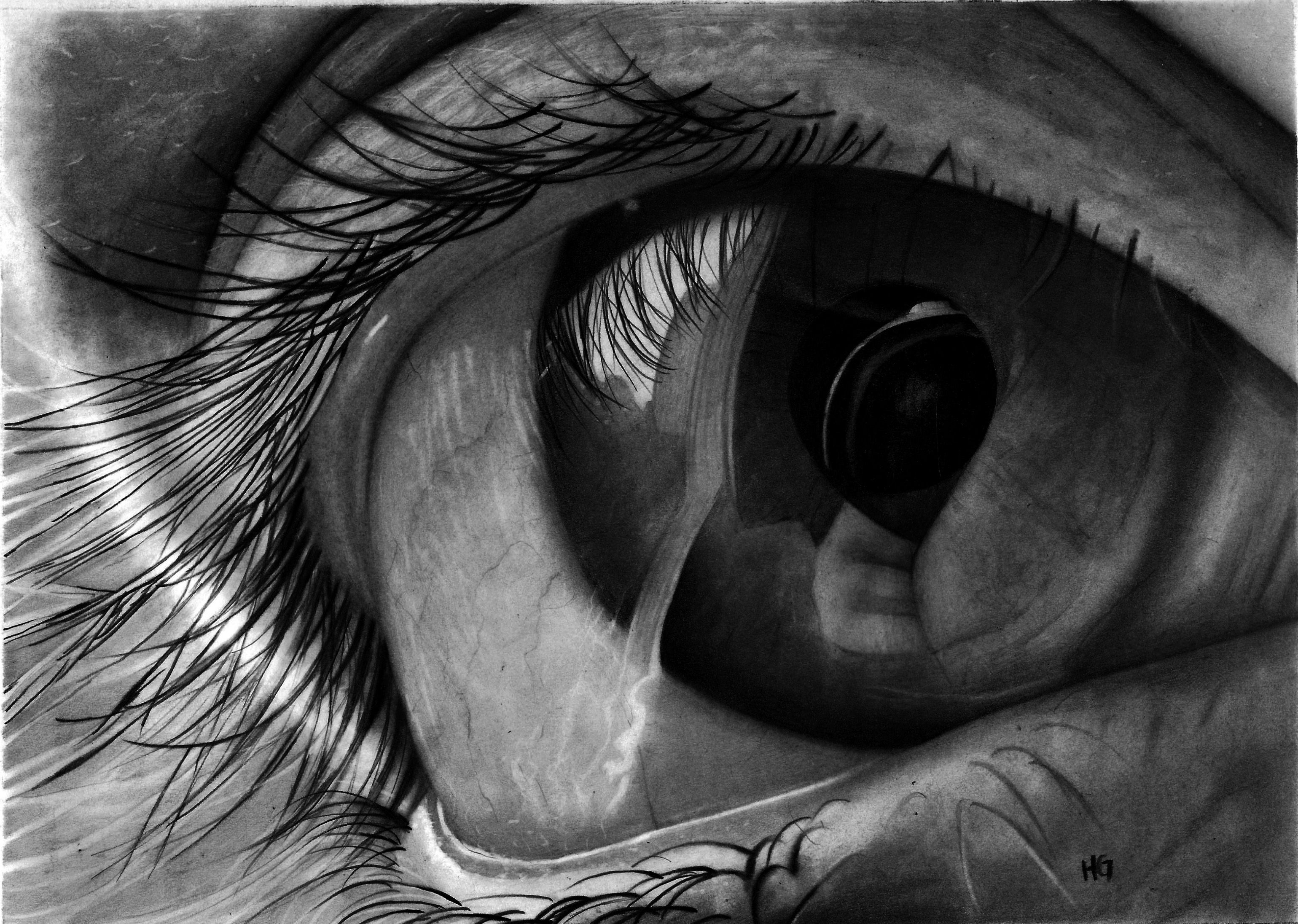 Creepy Eyeball Best Drawing