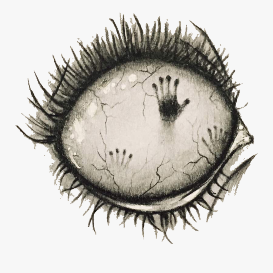 Creepy Eyeball Drawing Image