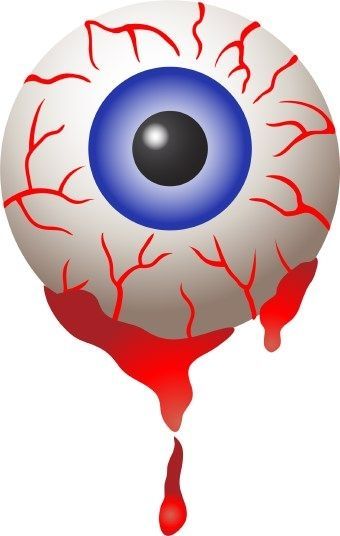 Creepy Eyeball Drawing Picture