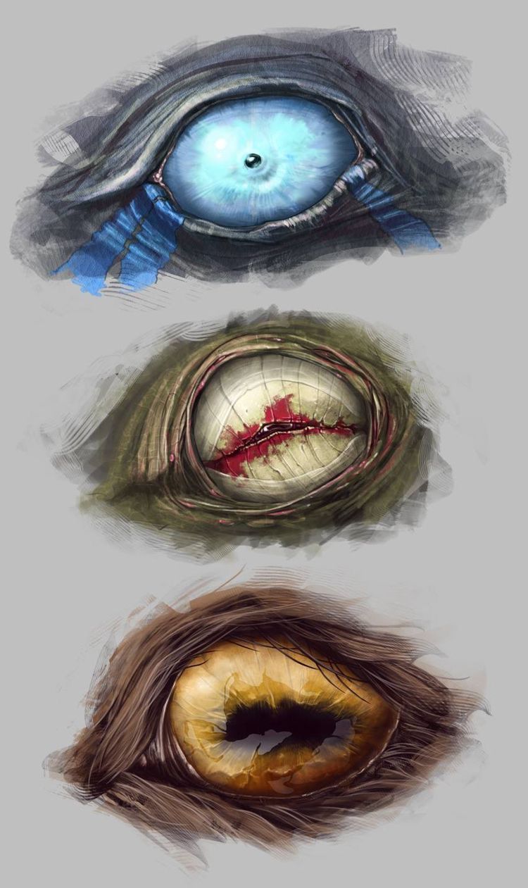 Horror bloody eyeball on white background. Vector illustration - Clip Art  Library