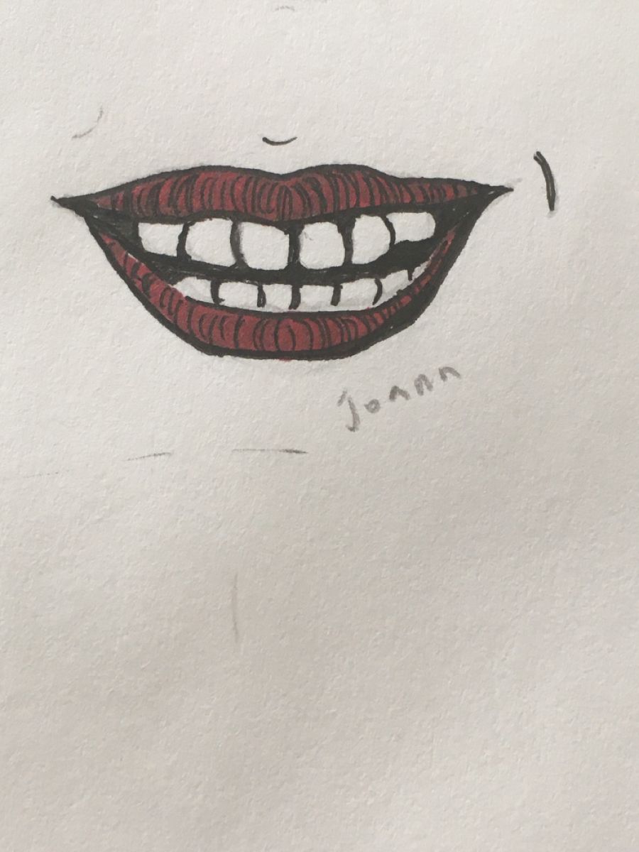 Creepy Smile Drawing Image