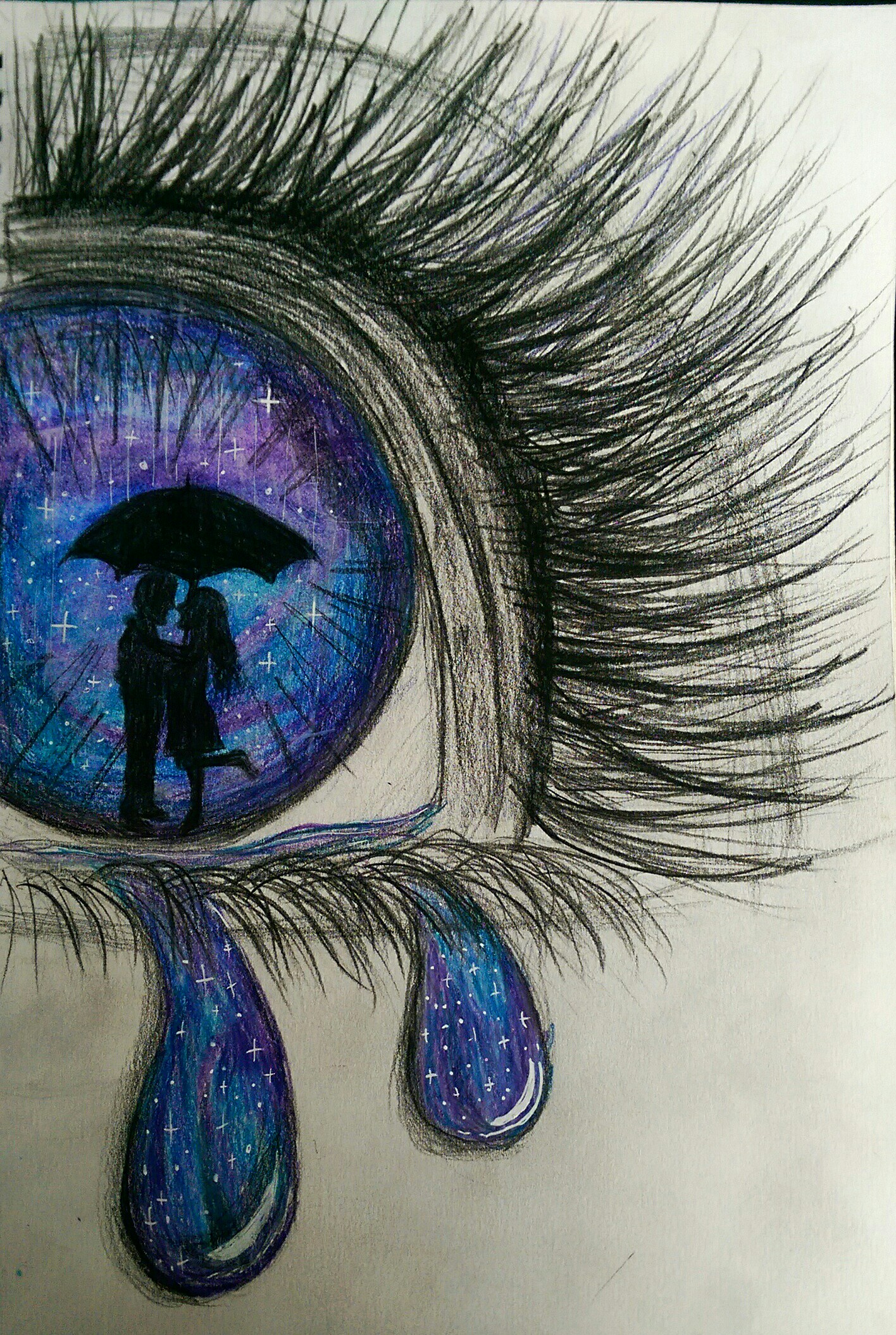 Crying Eye Drawing Amazing