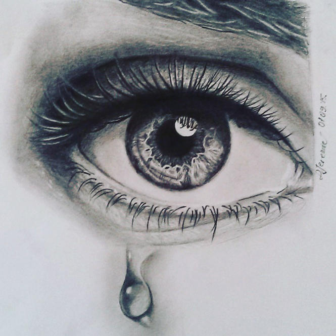 Crying Eye Drawing Photo