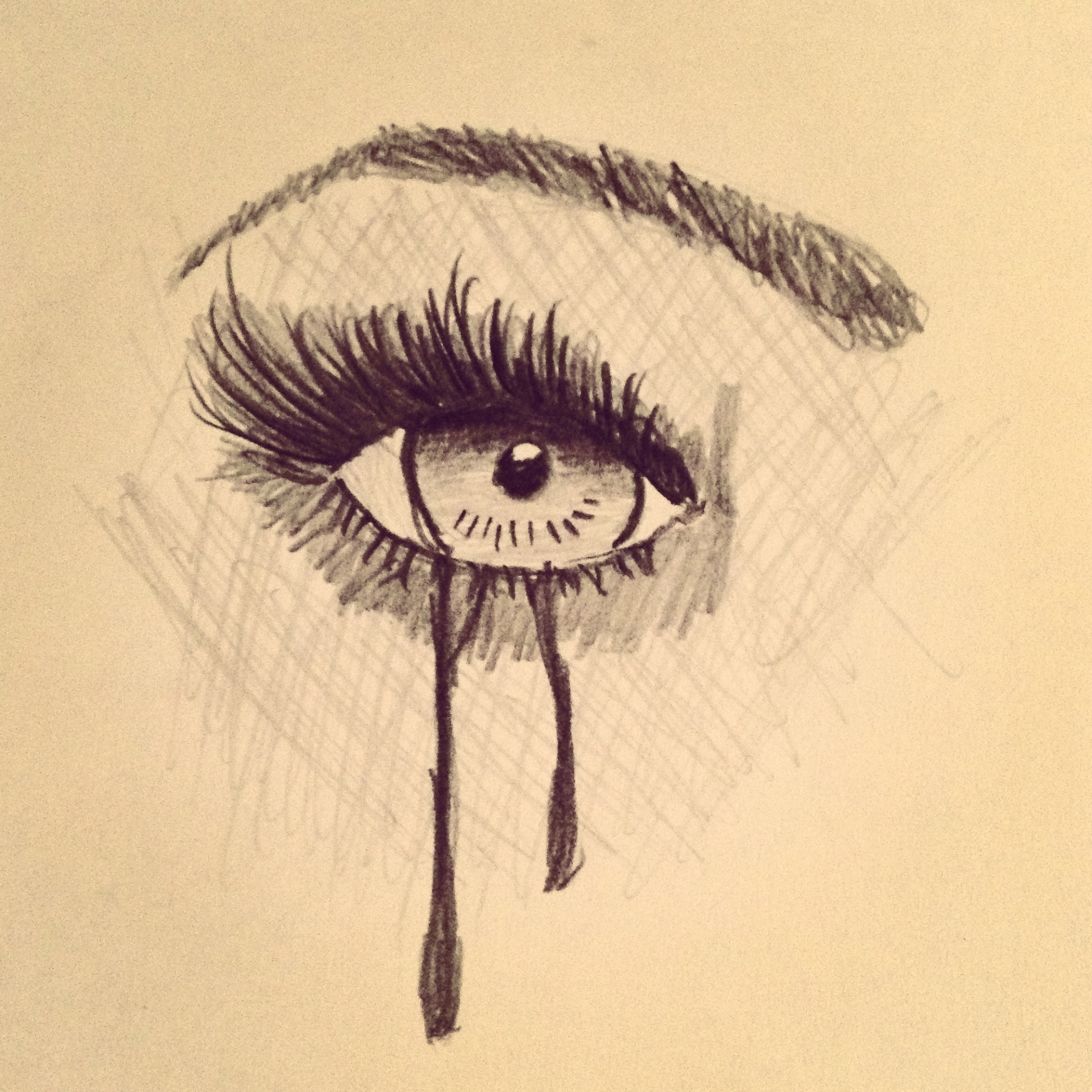 Crying Eye Drawing Realistic