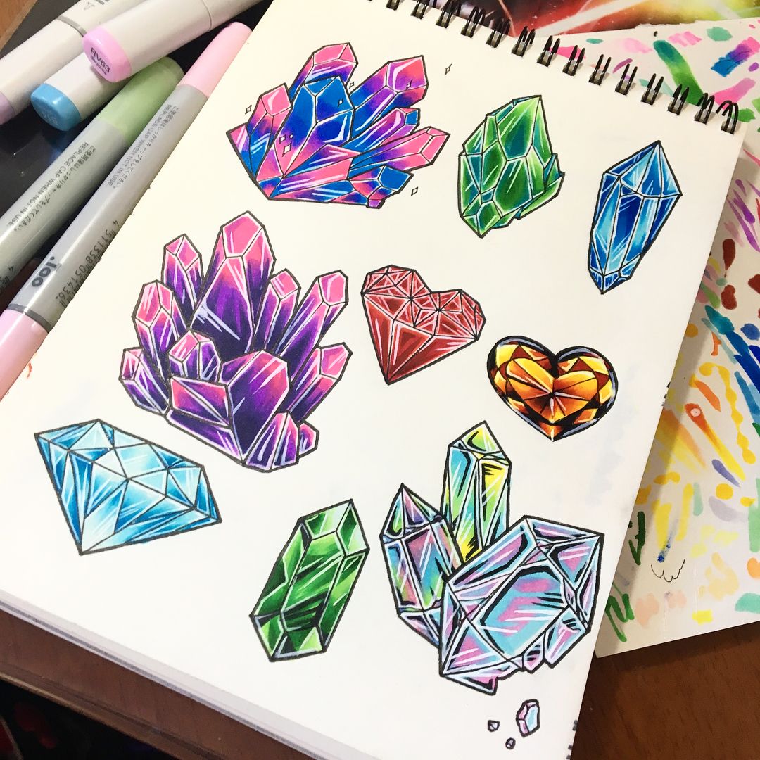 Crystal Drawing Image