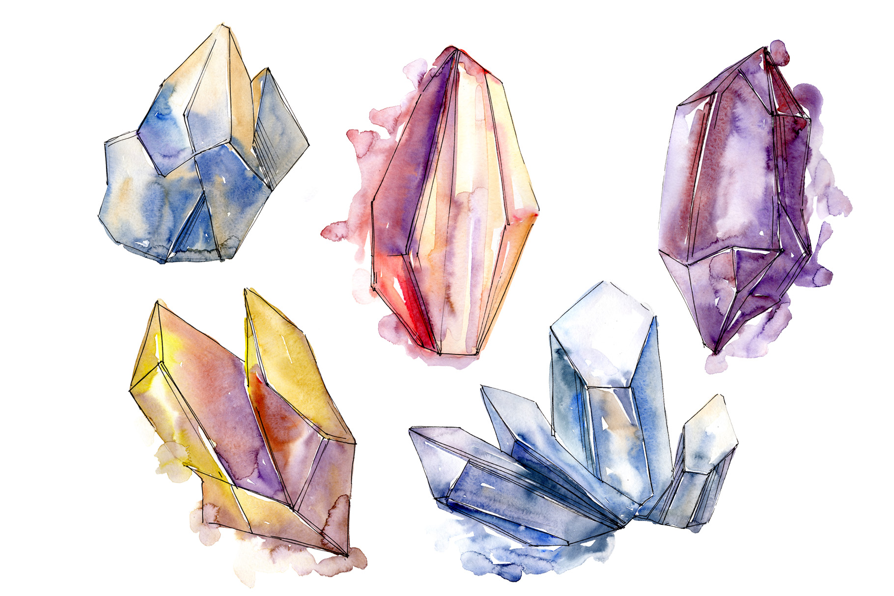 Crystal Drawing Sketch