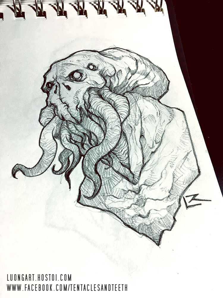 Cthulhu Drawing Sketch