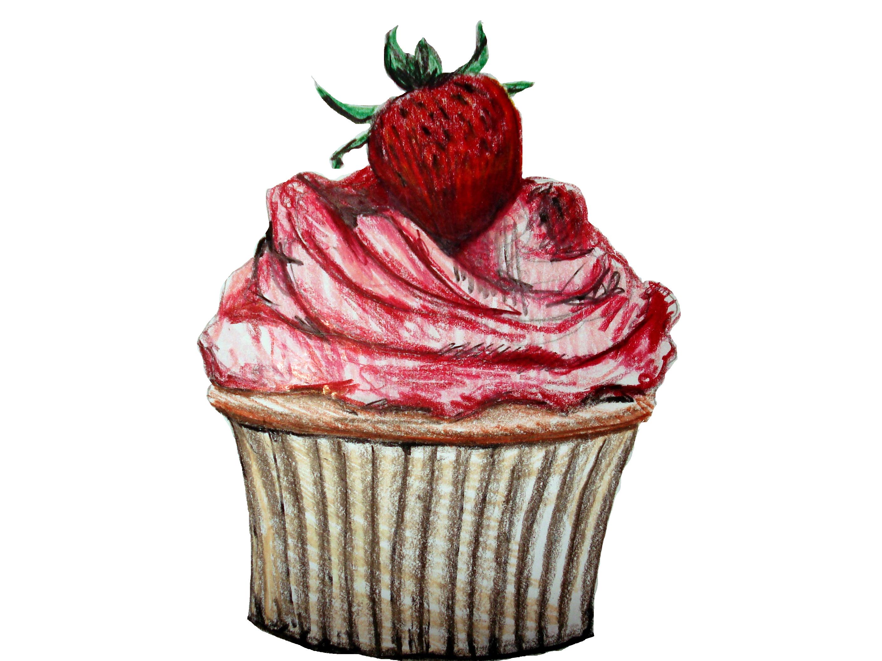 Cup Cake Best Drawing