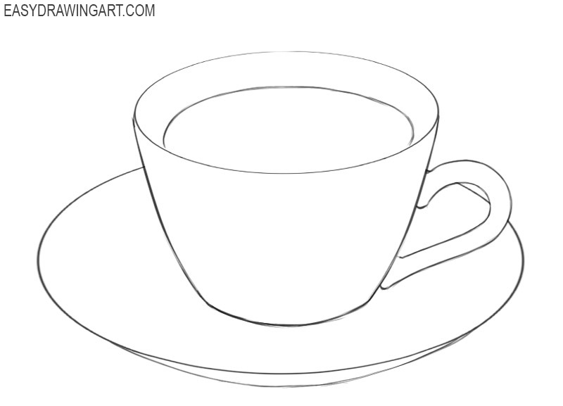 Porcelain teapot and cup of tea with plate Vector Image-saigonsouth.com.vn