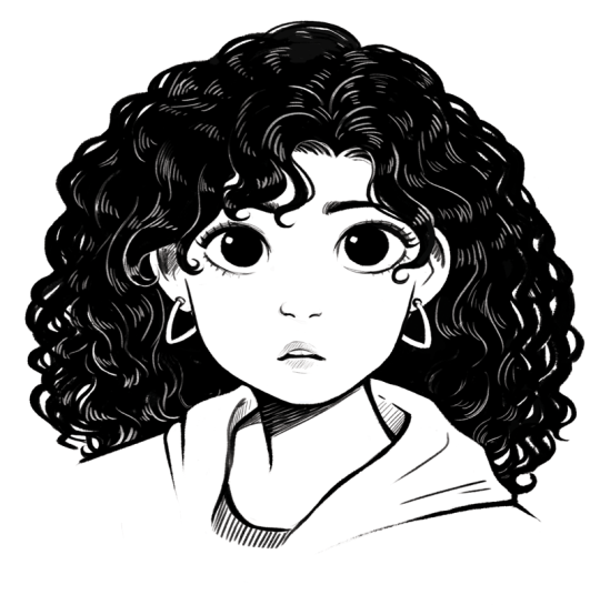 Curly Hair Girl Best Drawing