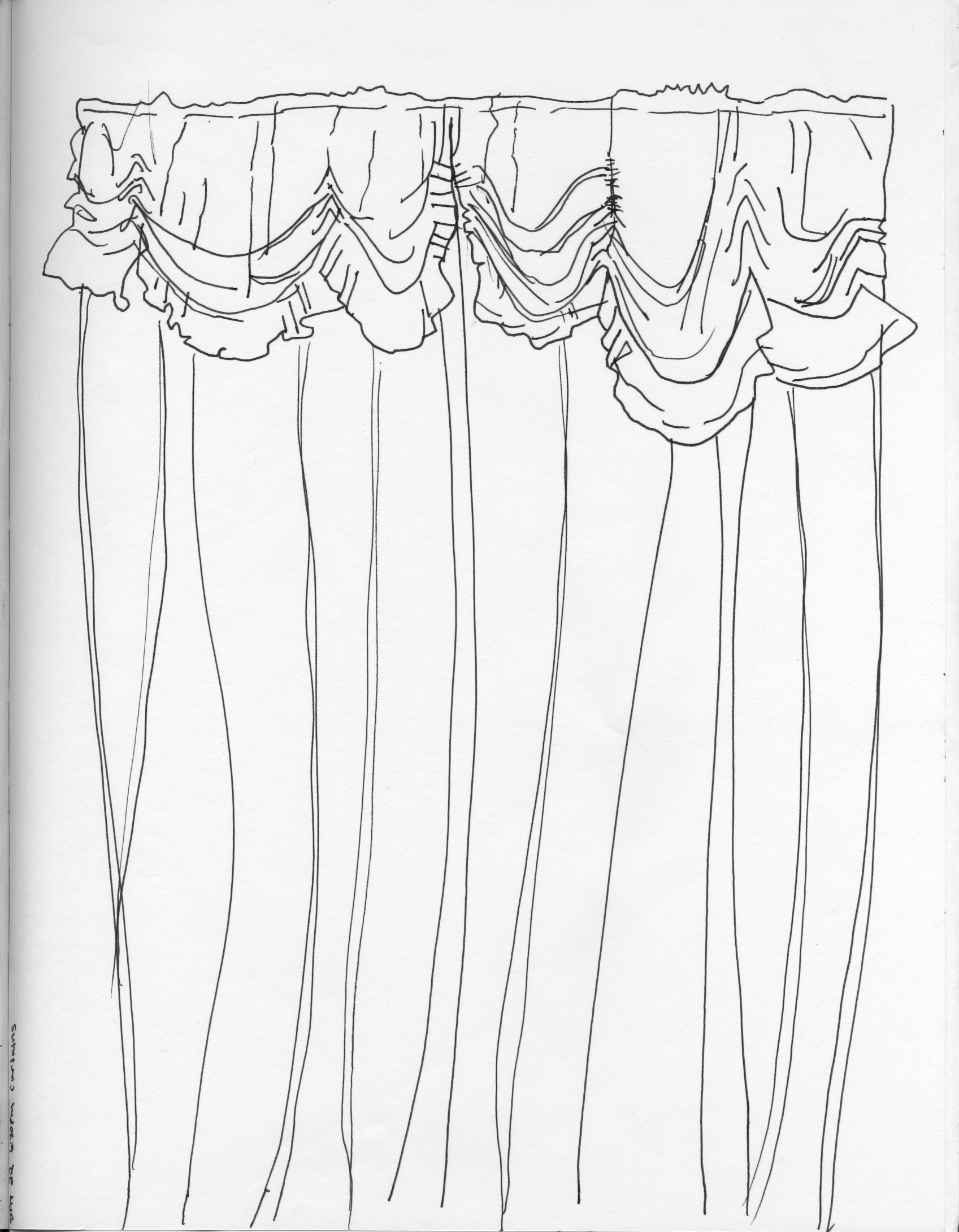 Curtain Drawing Picture
