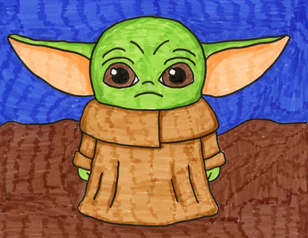 Cute Baby Yoda Drawing Amazing