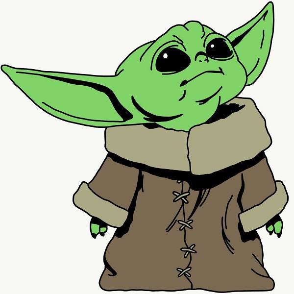 Cute Baby Yoda Drawing Beautiful Image