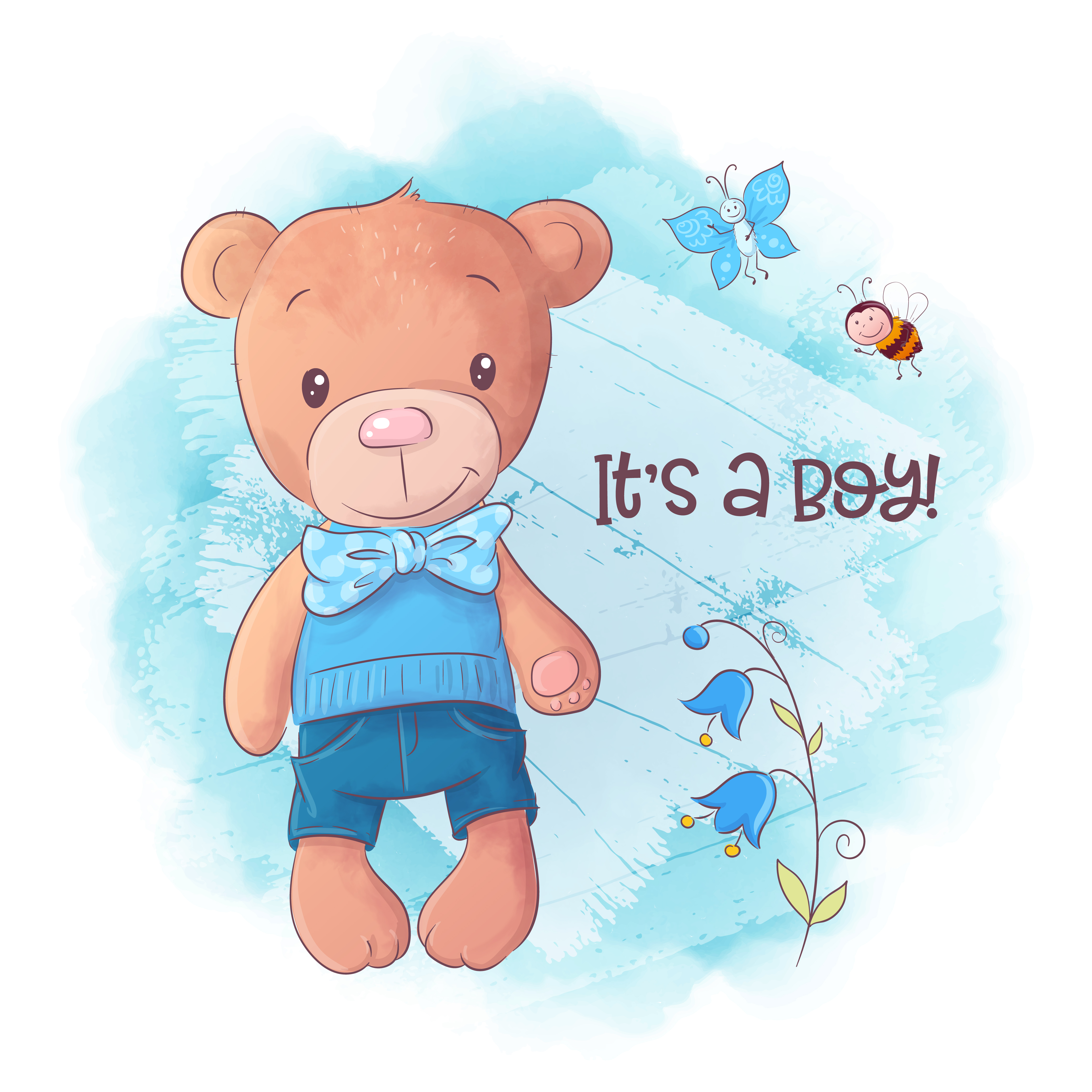 Cute Bear Drawing Art