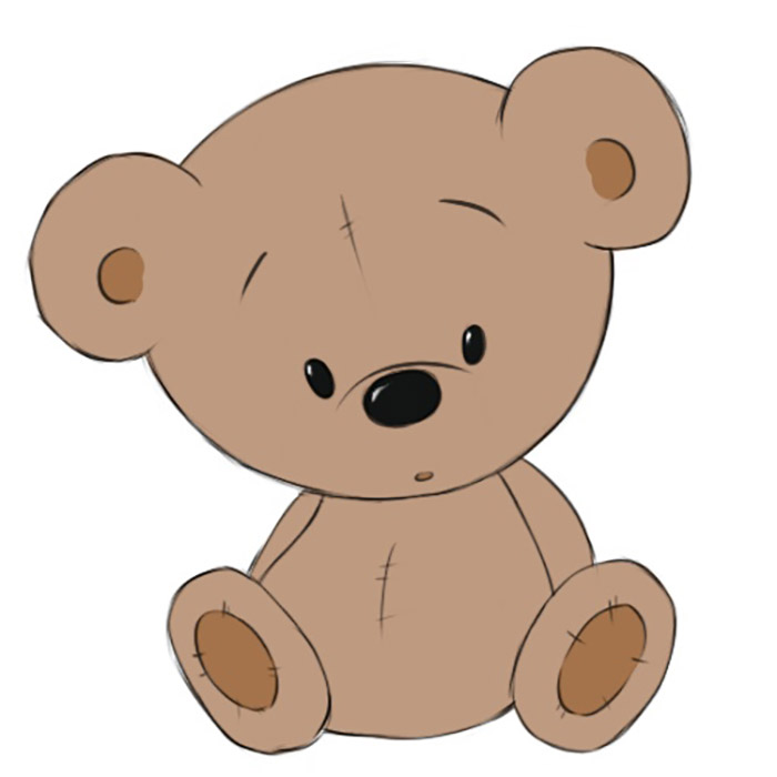 Cute Bear Drawing Beautiful Image