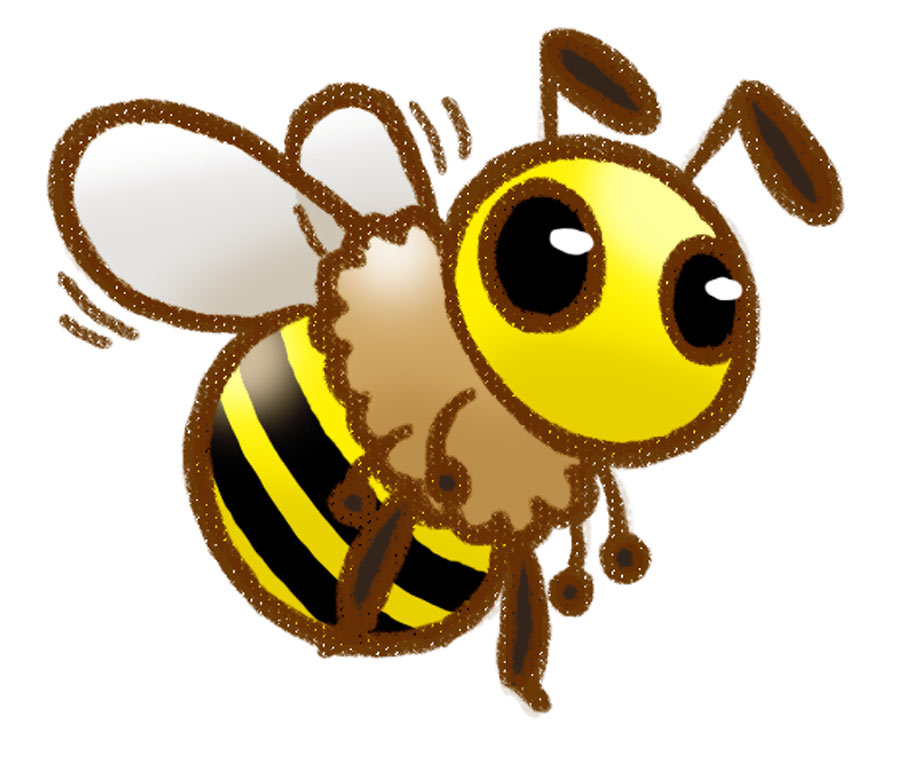 Cute Bee Drawing Art